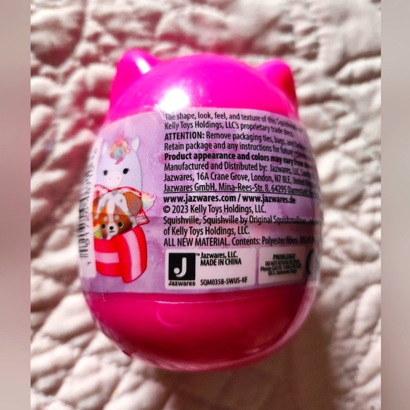Squishmallows Squishville Pink Mystery Egg Sealed 2" plus Fashion Accessory! - Picture 3 of 3